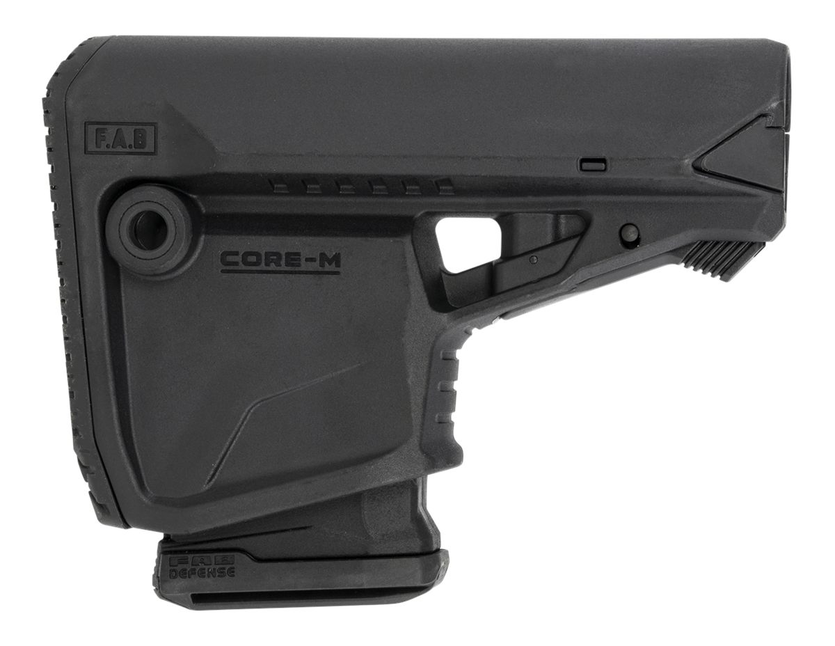 FAB Defense Fxglcoremagb GL-Core Survival Buttstock w/Rubber Pad Built-In M