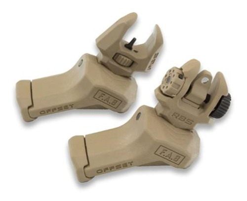 FAB Defense FRBS Offset Rifle Sights Kit Tan