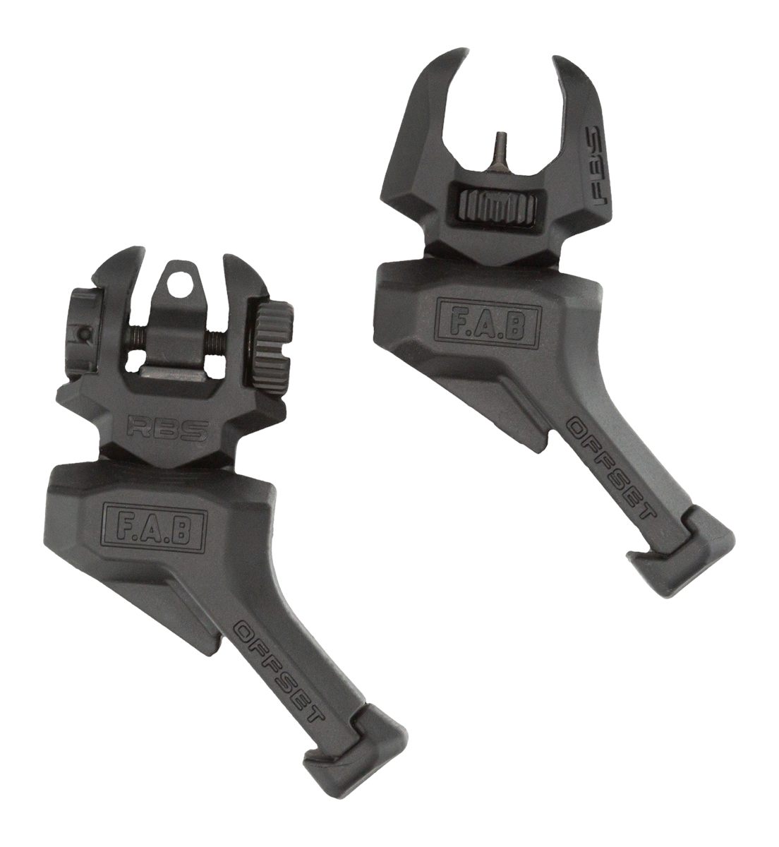 FAB Defense FRBS Offset Rifle Sights Kit Black LH