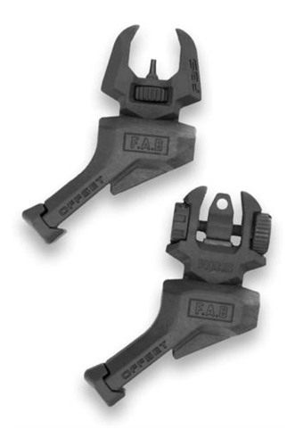 FAB Defense FRBS Offset Rifle Sights Kit Black LH view 2