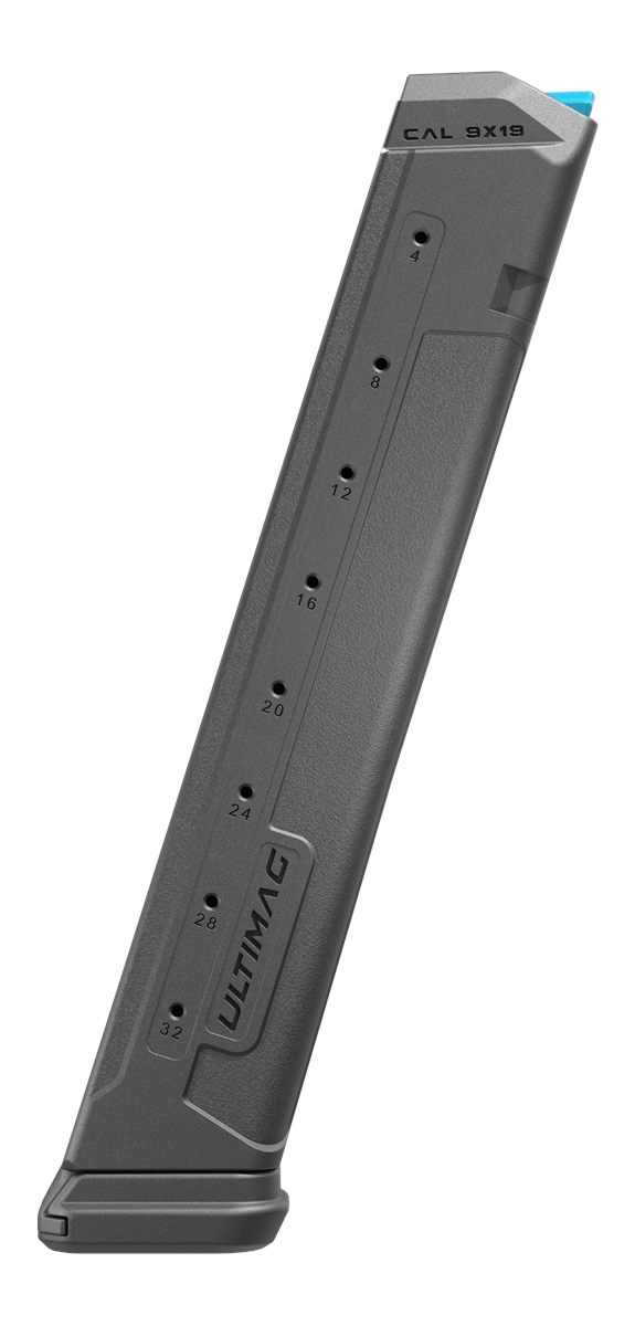 FAB Defense Ultimag X32 Handgun Magazine Black 9mm Luger 32/rd