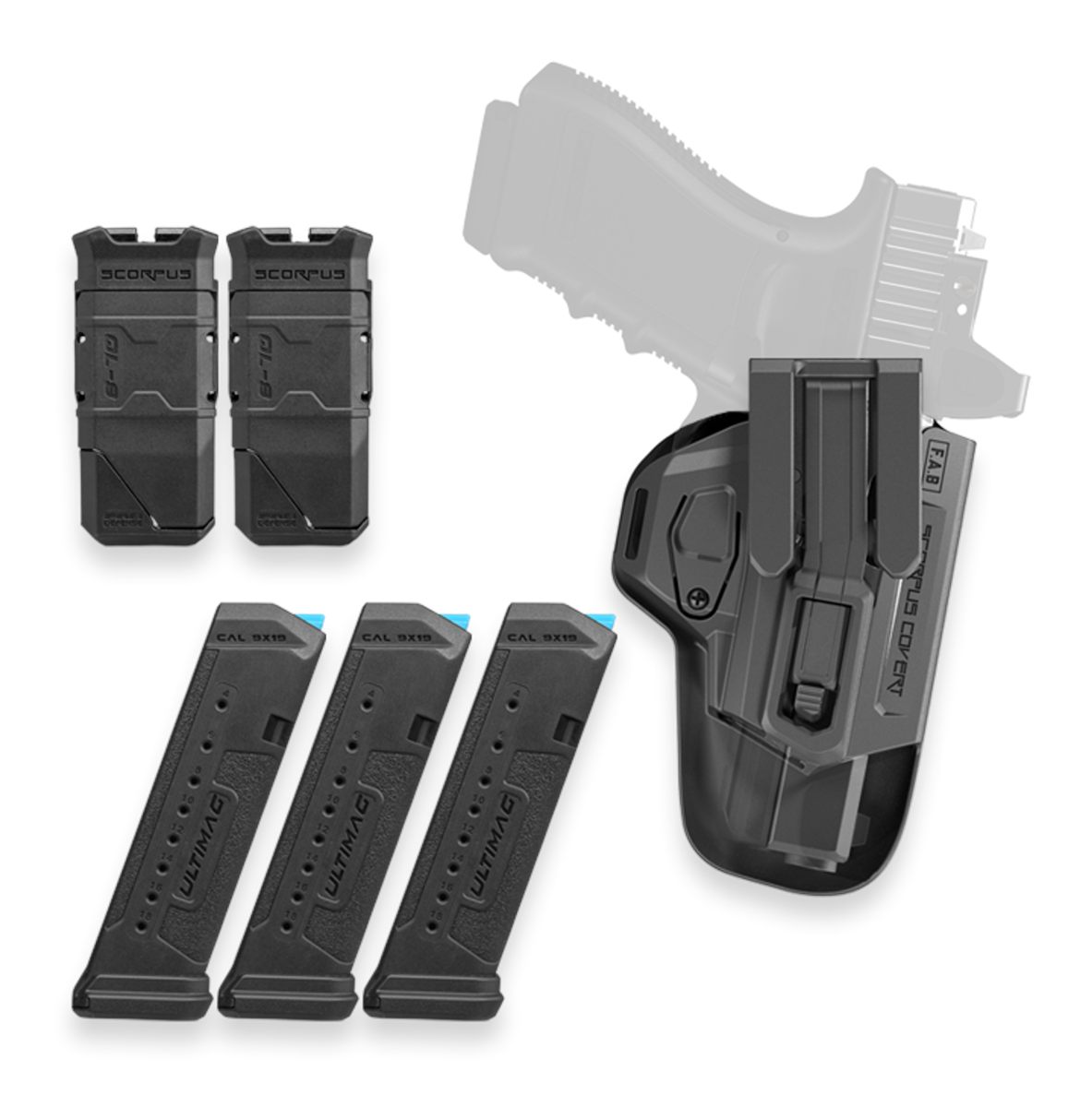 Fab Defense Fx-glock19kitb Complete HG Kit 19 Blk