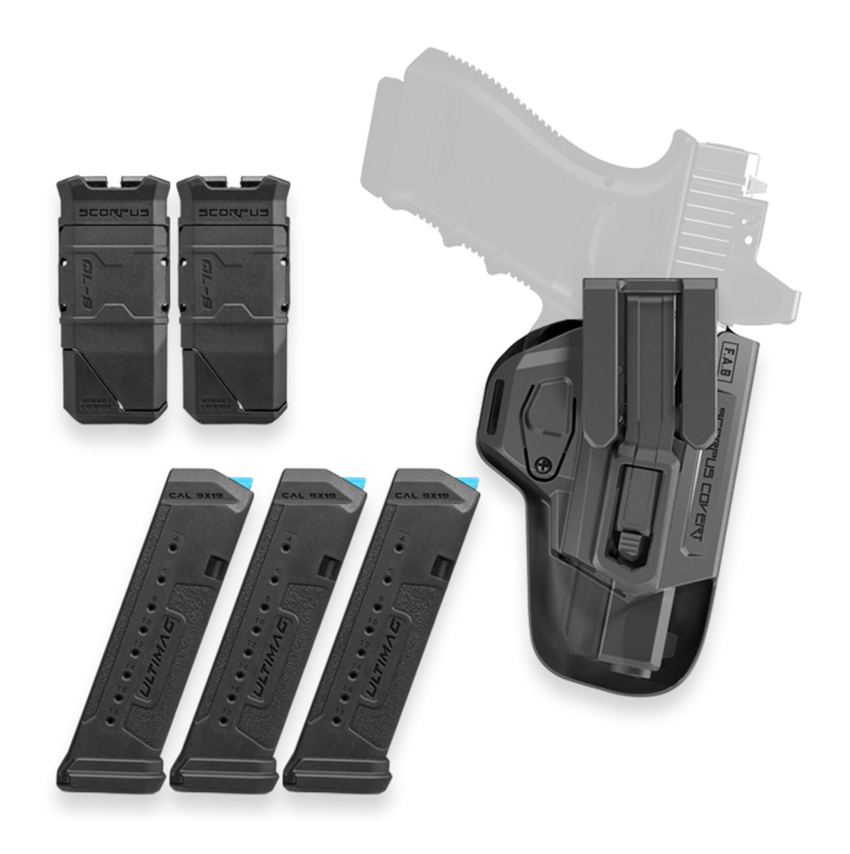 Fab Defense Fx-glock17kitb Complete HG Kit 17 Blk
