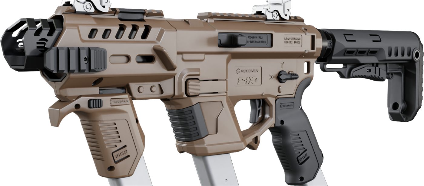 Recover Tactical PIXPMGST02 P-IX+MG PG9 SR20 Metal Front Guard Buffer Tube