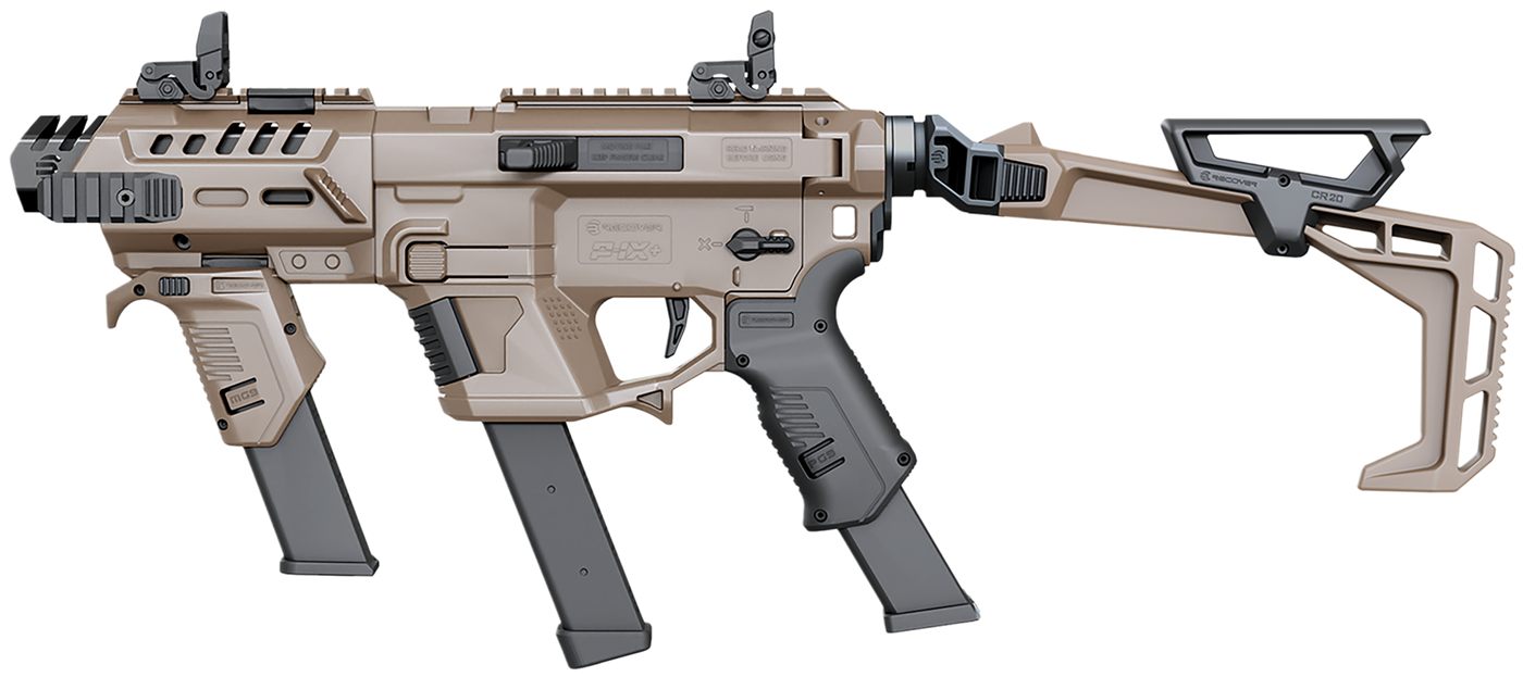 Recover Tactical PIXPMGFST02 P-IX+MG PG9 SR20 Metal Front Guard Folding Stock Tan