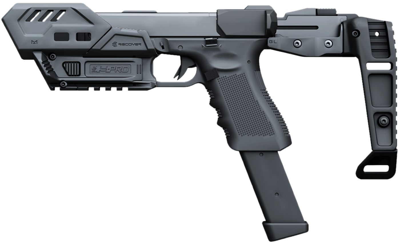 Recover Tactical S-PRO MG Conversion Kit for Glock G17/G19/G19X/G24/G25 Bla