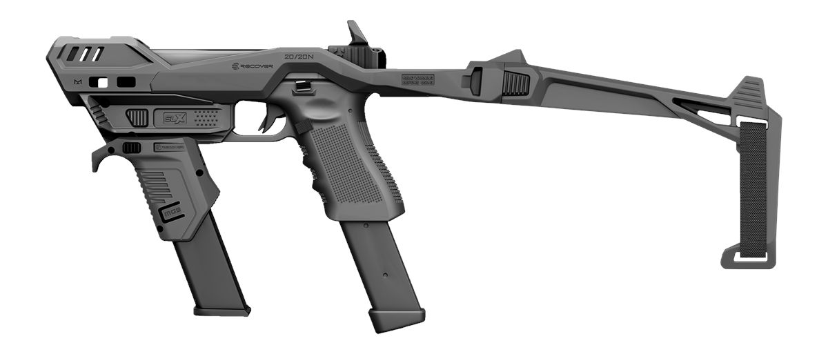 Recover Tactical 20/20N Stabilizer Kit with Brace Black