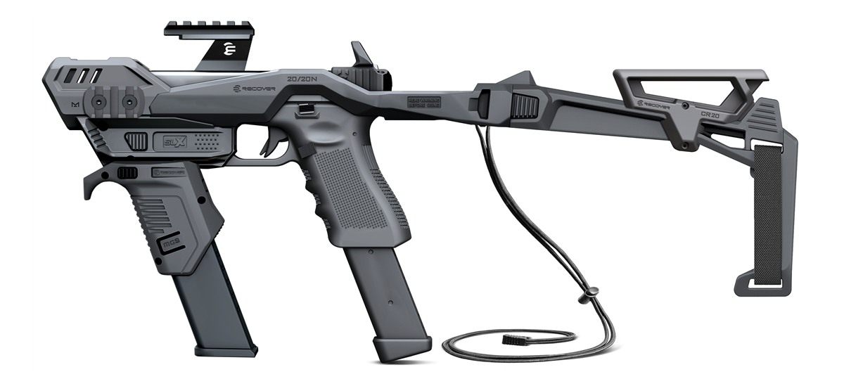 Recover Tactical 20/20N Stabilizer Kit for Glock with Angled Magwell Brace