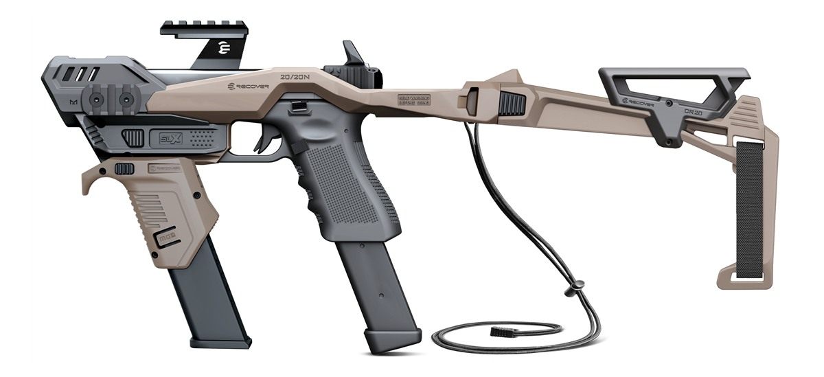 Recover Tactical 20/20N Stabilizer Kit for Glock with Angled Magwell Brace