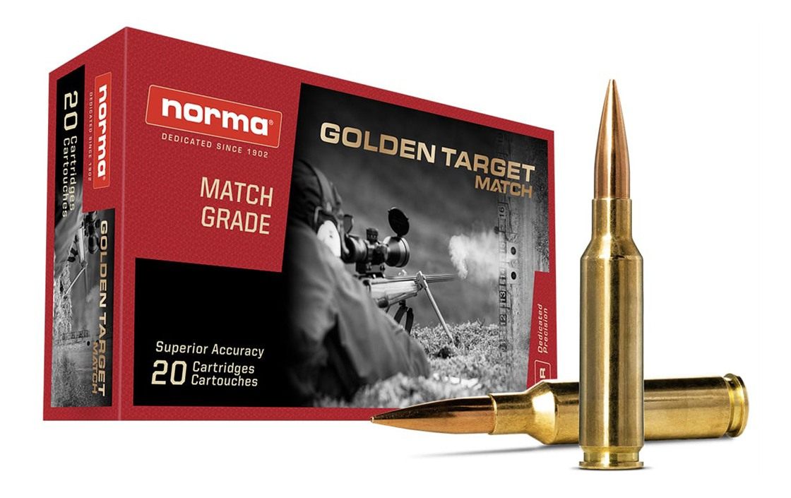 Norma Golden Target Match Rifle Ammunition .300 Mag 230gr BTHP 4550 fps 20/