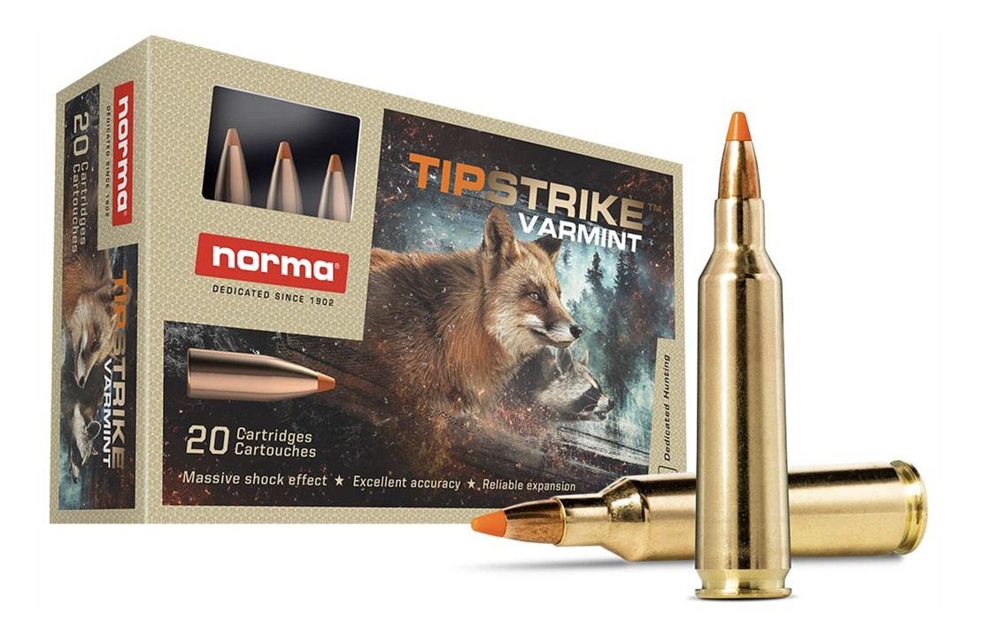 Norma Ammunition 20157372 Dedicated Hunting Varmint 22-250 Rem 55gr Polymer