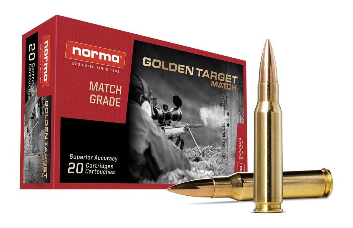 Norma Ammunition Golden Target Match Rifle .308 Win 175gr HPBT 2610 fps 20/ view 3