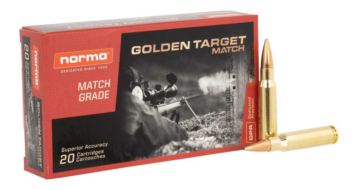 Norma Ammunition 10177432 Dedicated Precision Golden Target Match 308 Win 1