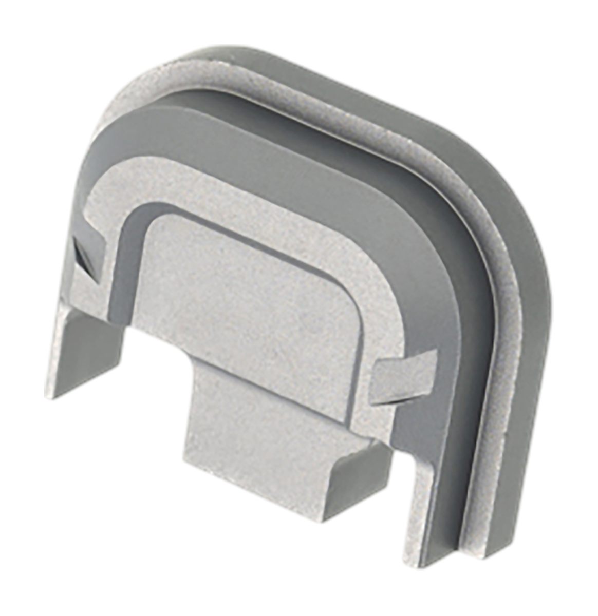 Tyrant CNC TDG14SPGREY Slide Cover Plate Chevron Design Glock Gen1-4 Grey A
