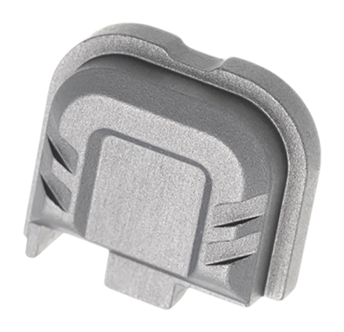 Tyrant CNC TDG43X48SPGREY Slide Cover Plate Chevron Design Glock 43x/48 Gre