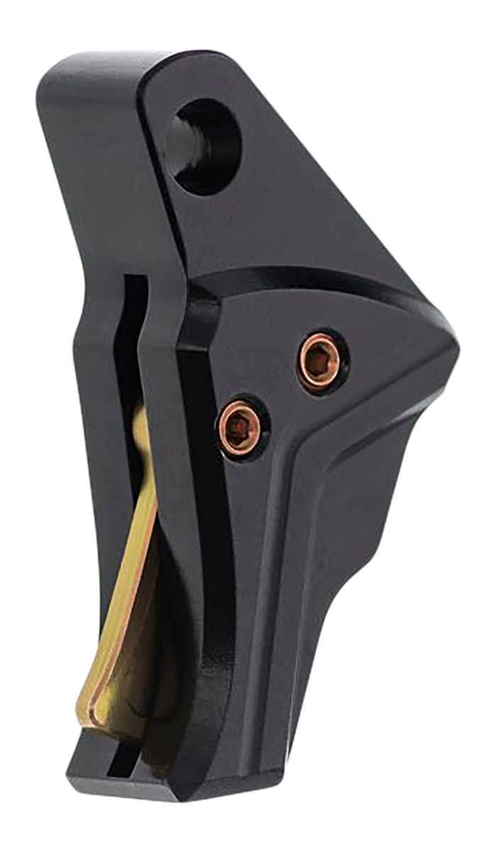 Tyrant CNC TDG43TRIGBLACKGOLD I.T.T.S Trigger/Shoe Black Fits Glock 43/43x/