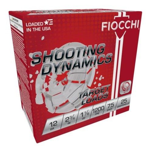 Fiocchi Ammunition Shooting Dynamics Shotshells 12ga 2-3/4 in 1/8 oz 7.5 12