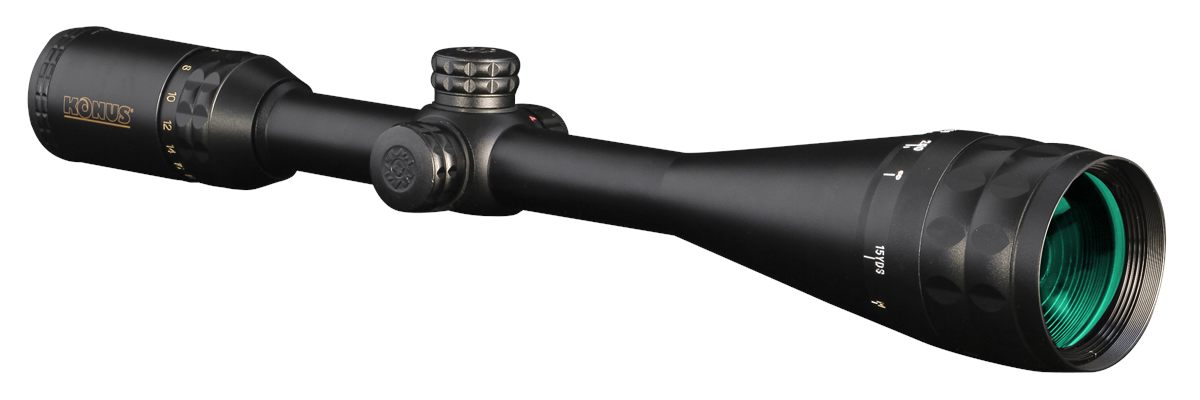 Konus 7274 Long Range Matte Black 6-24x50mm AO 1in Tube Dual Illuminated (B