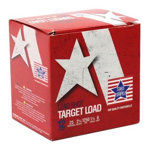 TRZ Trading Target Load Shotshells 12 ga 2-3/4in 1/8 oz 1250 fps 8 25/ct