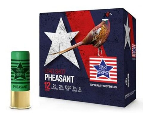 TRZ Trading PPU Stars Stripes Pheasant Load Shotshells 12ga 2-3/4'' 1/4oz 1