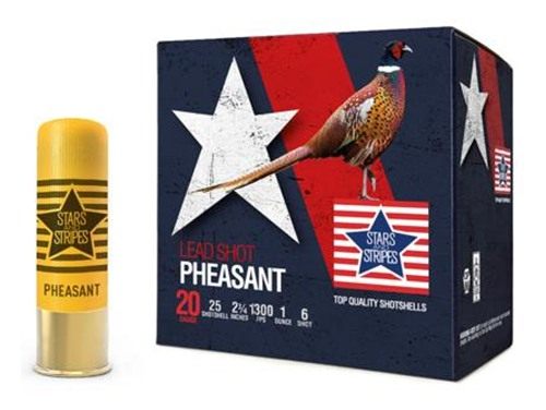 TRZ Trading PPU Stars Stripes Pheasant Load Shotshells 20ga 2-3/4'' 1oz 130