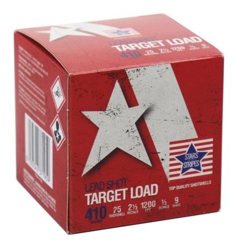 TRZ Trading PPU Stars Stripes Target Shotshells 410ga 2-1/2in 1/2oz 1200 fp