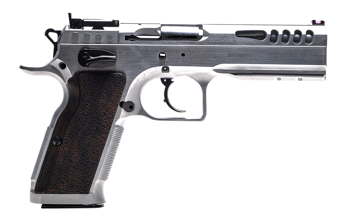 Tanfoglio IFG TFSTOCKM9 Defiant Stock Master 9mm Luger 17+1 4.75in Hard Chr