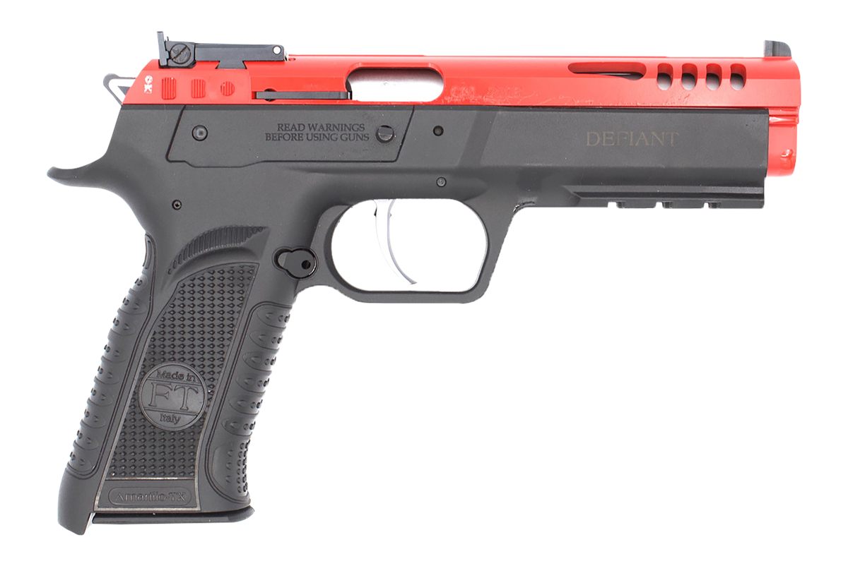 Tanfoglio TFFORCE22 Force 22 LR 10+1 4.40in Stainless Steel Barrel, Red Por