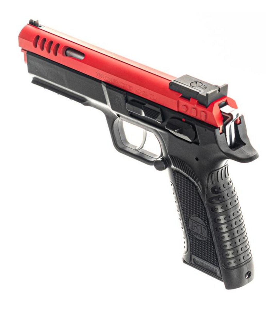 Tanfoglio TFFORCE22 Force 22 LR 10+1 4.40in Stainless Steel Barrel, Red Por view 4