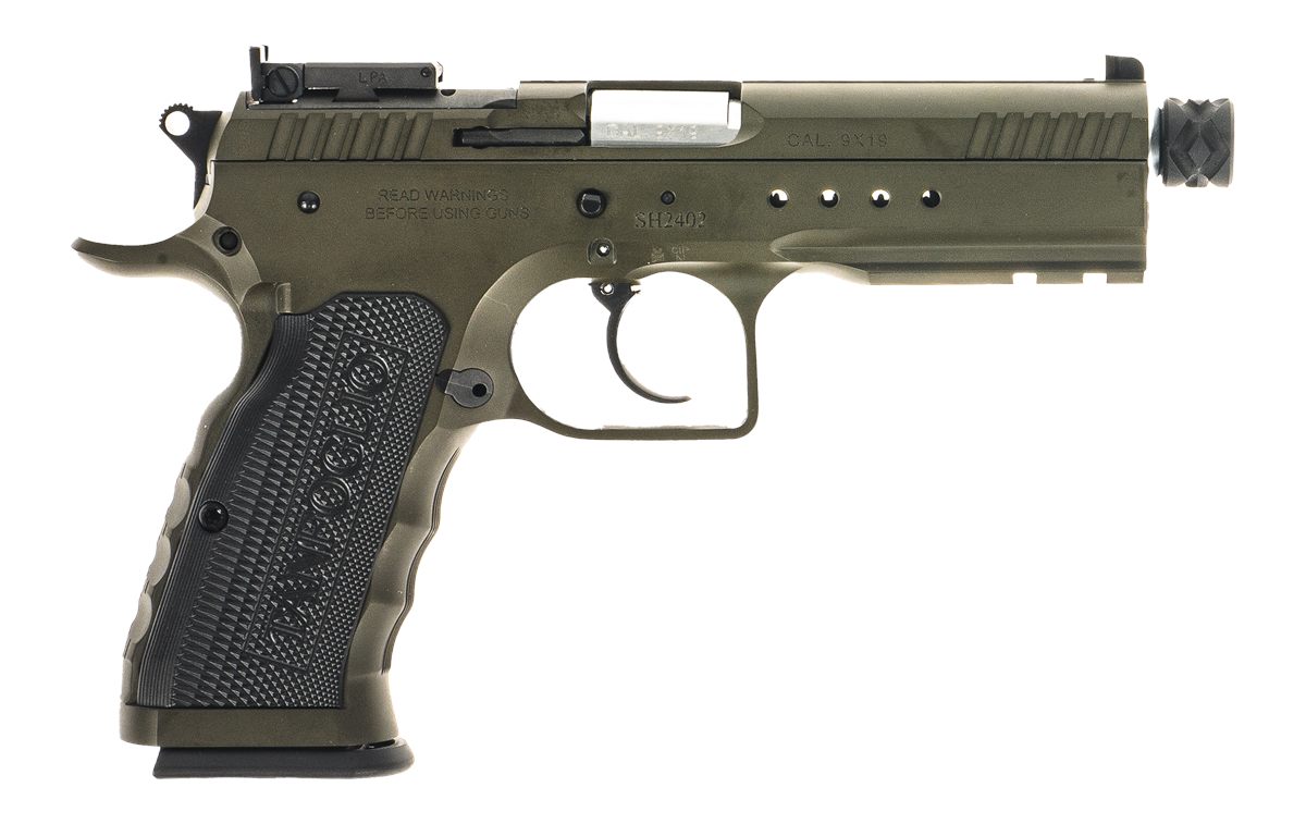 Tanfoglio Defiant Tactical Pro 9mm Luger 20+1 4.50in Stainless Threaded Bar
