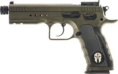 Tanfoglio Defiant Tactical Pro 9mm Luger 20+1 4.50in Stainless Threaded Bar view 2
