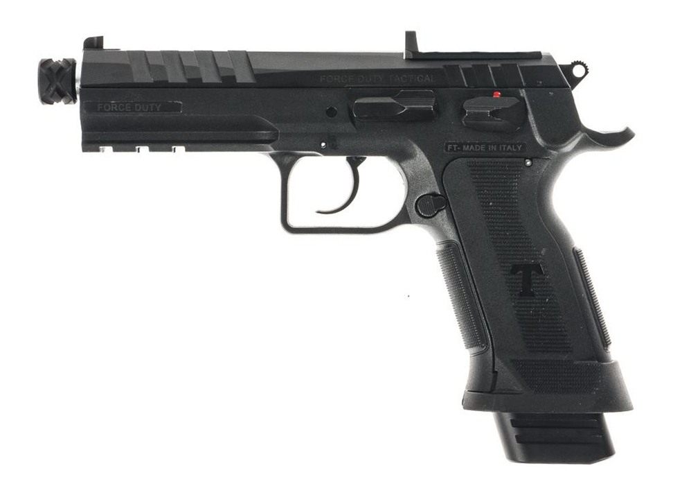 Tanfoglio TFFDT9RS Force Duty Tactical 9mm Luger 20+1 4.90in Stainless Thre view 2