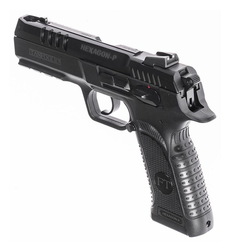 Tanfoglio Hexagon P Handgun 9mm Luger 17rd Magazine(2) 4.45in Compensated B