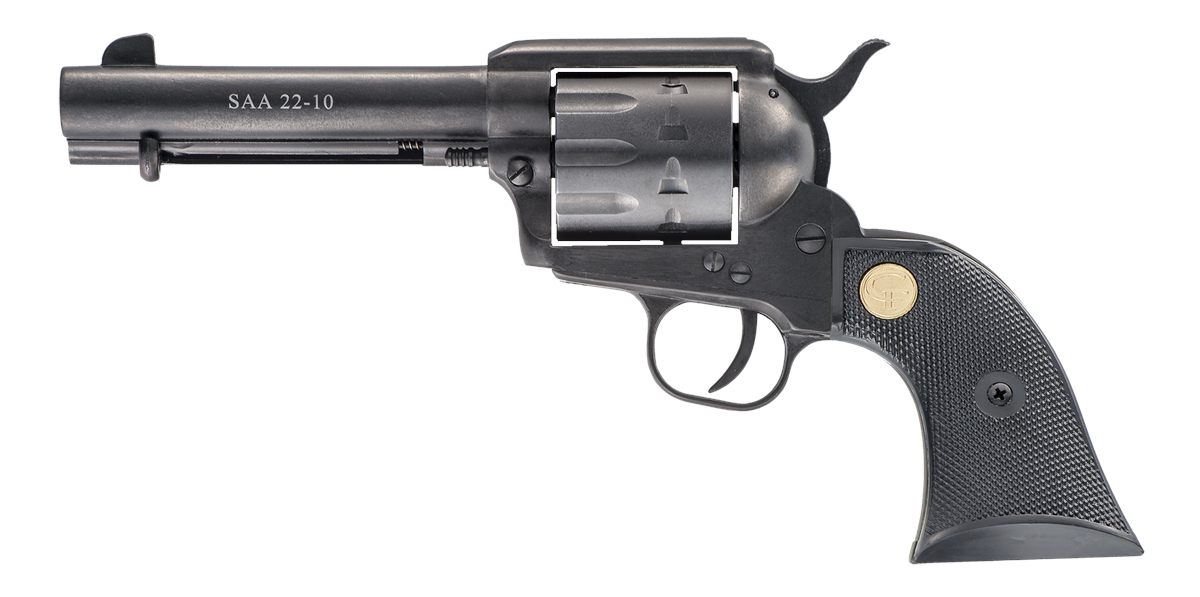 Chiappa Firearms CF340155 SAA 1873 Medium 22 LR 10 Shot, 4.75in Blued Steel
