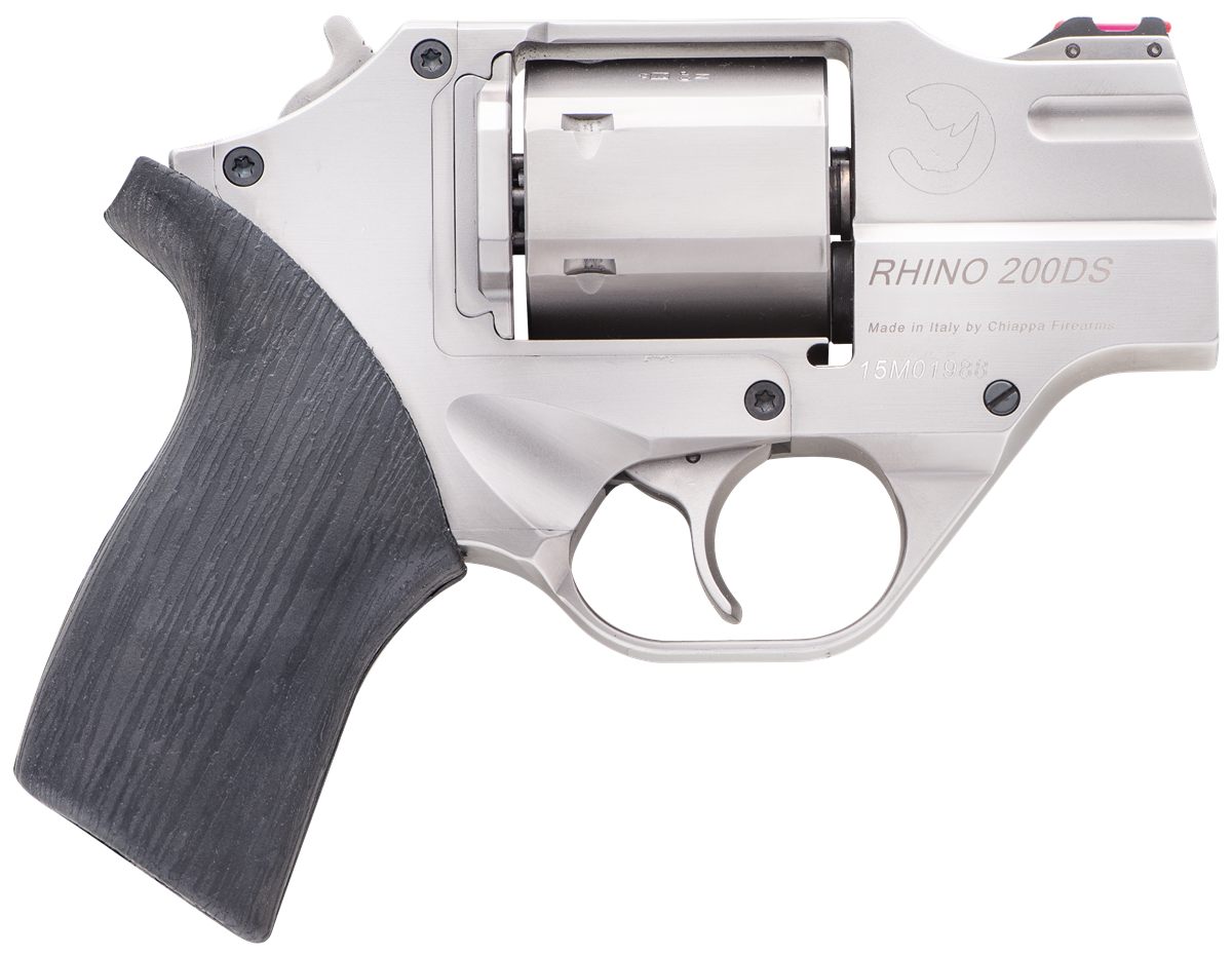 Chiappa Firearms CF340218 Rhino 200DS Small 357 Mag 6 Shot 2in Nickel-Plate