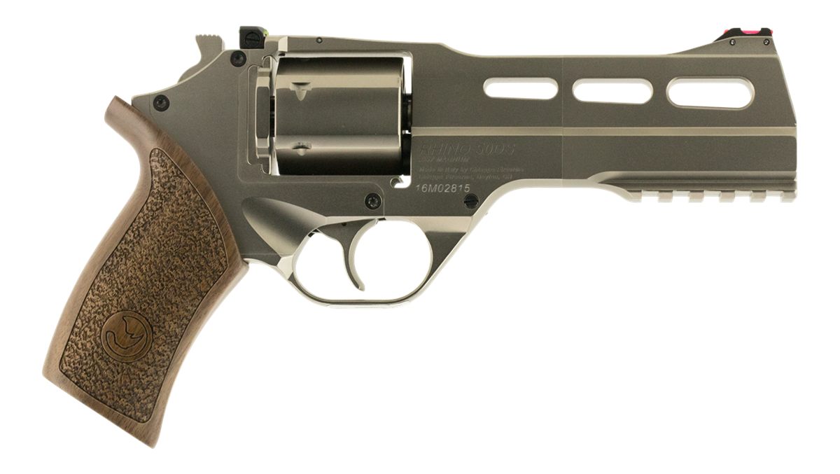 Chiappa Firearms 340223 Rhino 50DS Medium 357 Mag 6 Shot, 5in Nickel-Plated