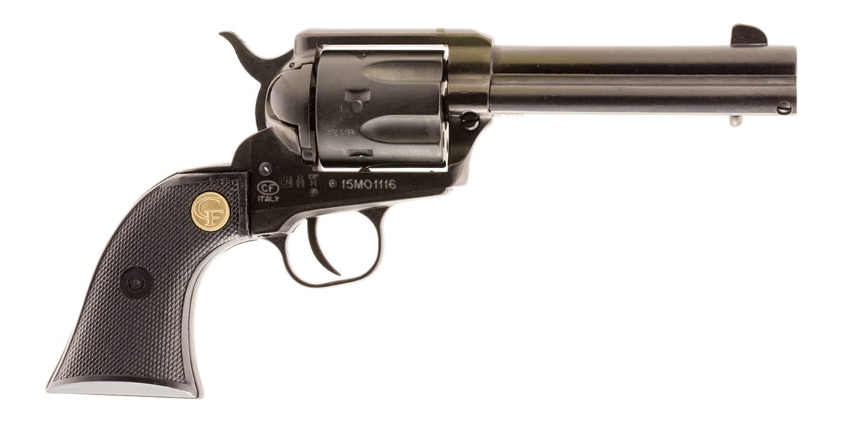 Chiappa Firearms 340250 SAA 1873 Medium 22 LR 6 Shot, 4.75in Blued Steel Ba