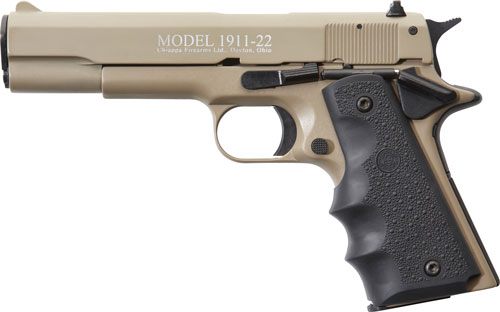 Chiappa Firearms 401120 1911-22 LR 10+1, 5in Black Steel Barrel, Tan Serrat view 2