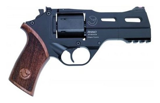 Chiappa Firearms Rhino 40SA 9MM 4in ADJ. Sight Black/Walnut