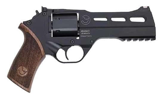 Chiappa Firearms Rhino 50SA 9MM 5in ADJ. Sight Black/Walnut
