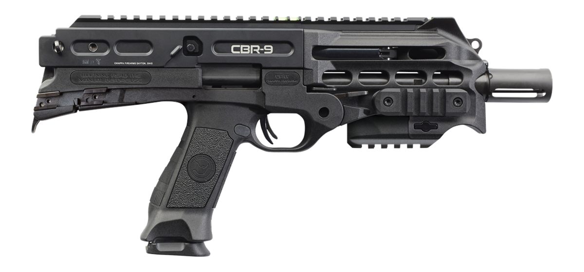 Chiappa Firearms 500217 CBR-9 Black Rhino 9mm Luger 9in 18+1, No Brace