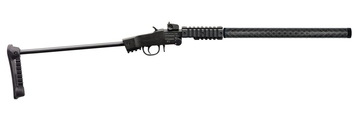 Chiappa Firearms 500281 Little Badger 22 LR 12+1 16.50in Threaded Carbon Fi