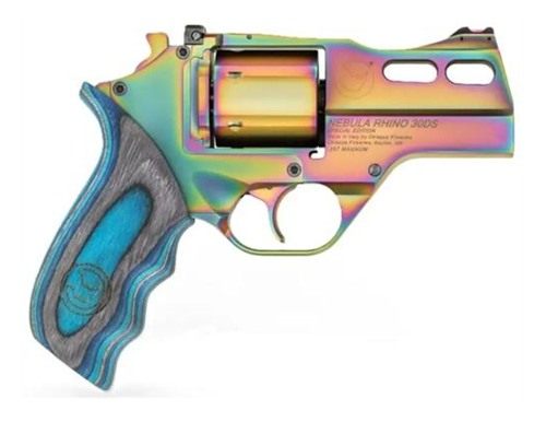 Chiappa Firearms CF340354 Rhino 30SAR 357 Mag 6 Shot 3in Nebula PVD, Blue L view 2