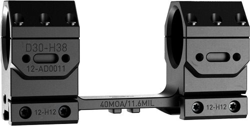 AUDERE SCOPE MOUNT ADVERSUS 30MM 40MOA HIGH BLACK view 2