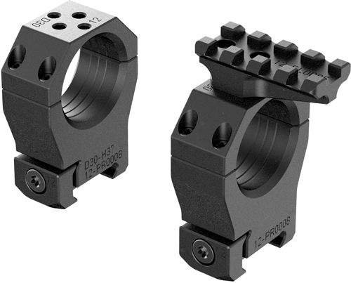 AUDERE SCOPE RINGS PSR 30MM GEN III W/LEVEL HIGH BLACK