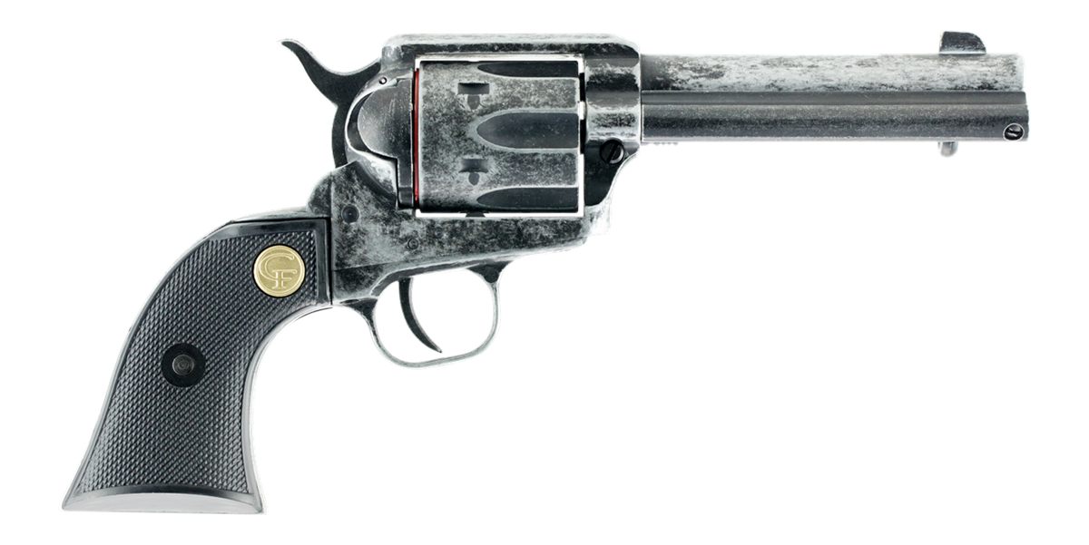 Chiappa Firearms 340089 SAA 1873 Medium 22 LR 6 Shot, 4.75in Antiqued Steel