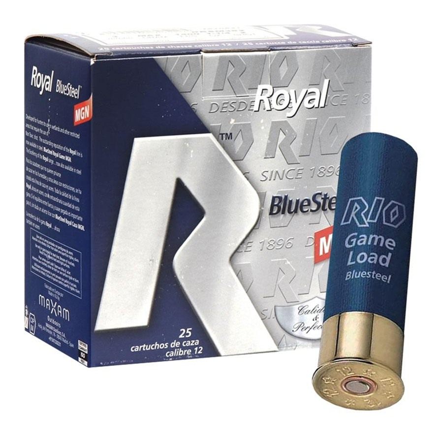 Rio Outdoors Royal BlueSteel 12 ga 3 1/2in MAX 1 3/8 oz BB 1550 fps 25/ct view 3
