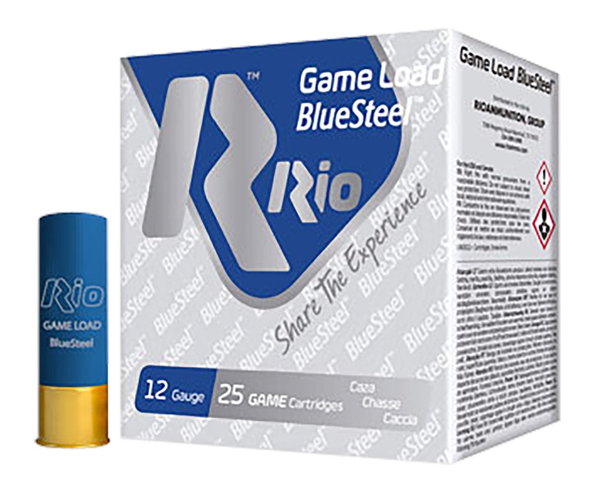RIO Outdoors Ammunition GLBS325 Game Load BlueSteel 12 Gauge 2.75in 1 1/8oz