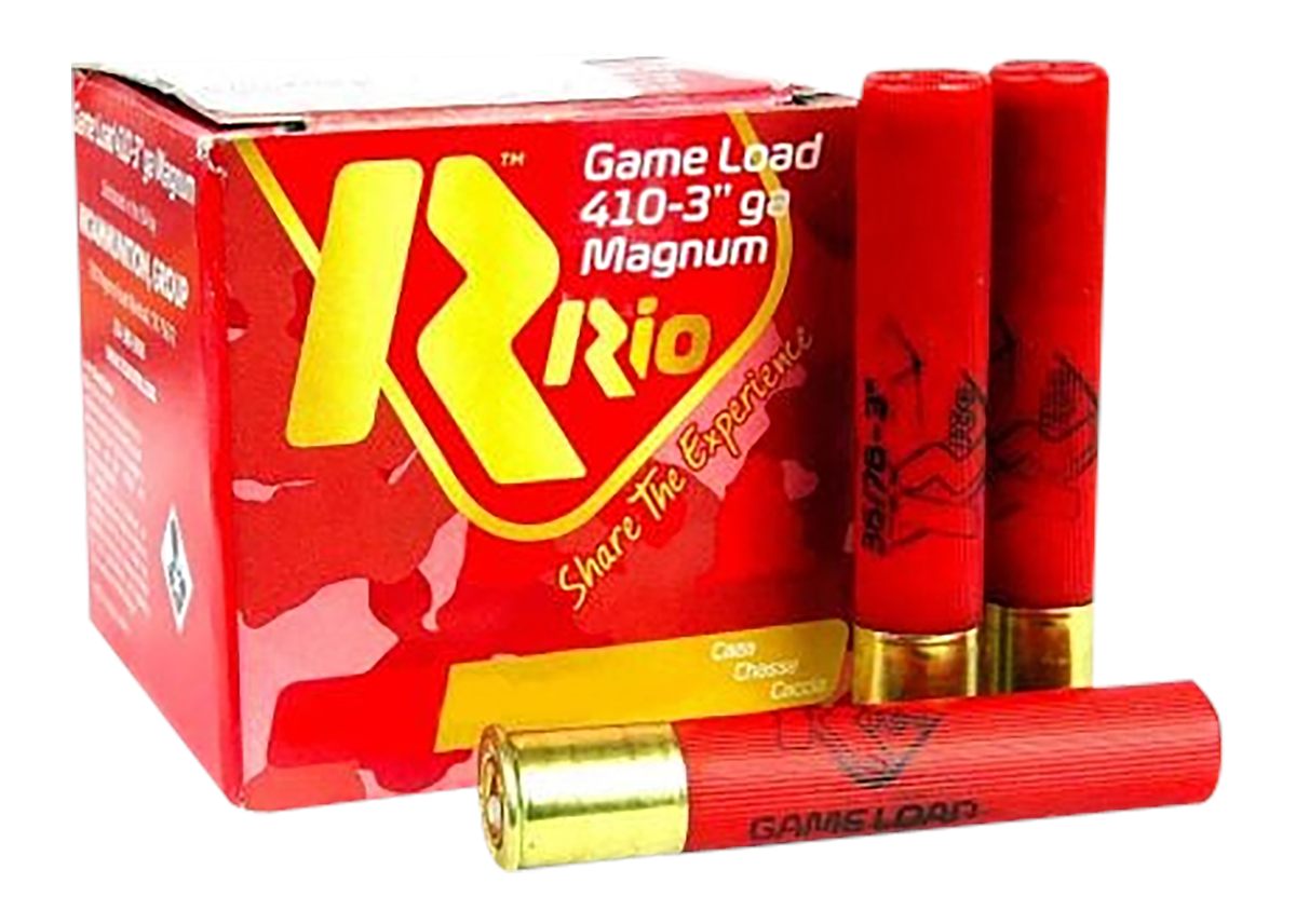 Rio Outdoors Ammunition RCHV368 Game Load 410 Gauge 3in 11/16oz 8 Shot 25 P