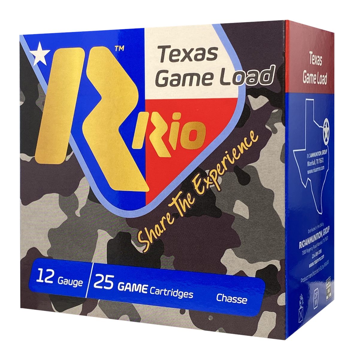 Rio Outdoors Ammunition TGHV368 Texas Game Load High Velocity 12 Gauge 2.75